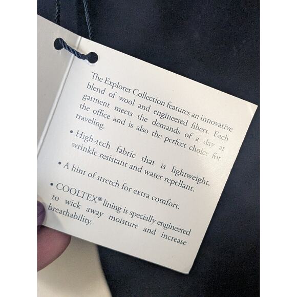 Brooks Brothers Explorer Madison Fit Navy Wool Mens 2 Button Suit Jacket 48 Reg - Picture 7 of 14